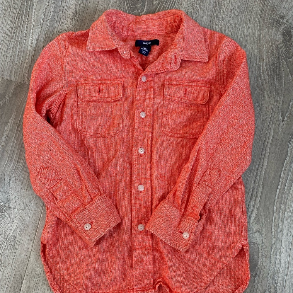 Red-orange GAP boys dress shirt.